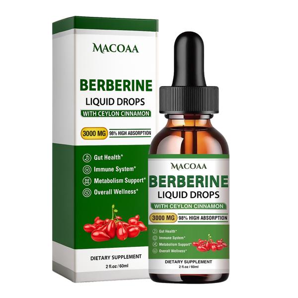 Berberine Liquid Drops 3000mg High Absorption 60ml