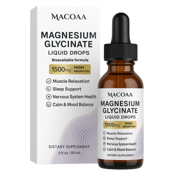 Magnesium Glycinate 1500mg Liquid Drops 60ml